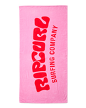 The Rip Curl Graphic Standard Towel in Pink