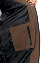 The Rip Curl Mens Fade Out Cord Puffer Jacket in Chocolate