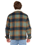 The Rip Curl Mens Bells Sherpa Jacket in Cactus Green