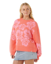 Hibiscus Heat Jacquard Jumper in Watermelon
