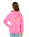 Girls Surf Puff Hoodie in Super Pink