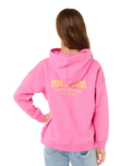Girls Surf Puff Hoodie in Super Pink