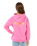 Girls Surf Puff Hoodie in Super Pink
