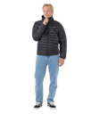 The Rip Curl Mens Anti Series Search Puffer Jacket in Black