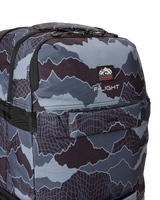 F-Light Transit 45L Search Camo Travel Bag in Black & Grey