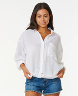 The Rip Curl Womens Premium Surf Holiday Shirt in White