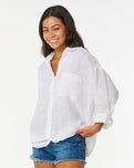 The Rip Curl Womens Premium Surf Holiday Shirt in White