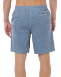 Classic Surf Cord Volley Shorts in Bluefin