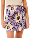 Sun Drenched Mini Wrap Skirt in Multi