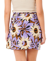 Sun Drenched Mini Wrap Skirt in Multi