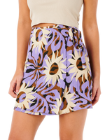 Sun Drenched Mini Wrap Skirt in Multi