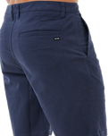 The Rip Curl Mens Classic Surf Chino Walkshorts in Navy