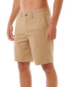 The Rip Curl Mens Classic Surf Chino Walkshorts in Khaki