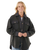 High Tide Fleece Shacket in Washed Black