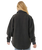 High Tide Fleece Shacket in Washed Black