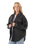 High Tide Fleece Shacket in Washed Black