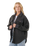 High Tide Fleece Shacket in Washed Black