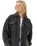 High Tide Fleece Shacket in Washed Black