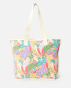 The Rip Curl Mixed Canvas 31L Tote Bag in Dark Chocolate