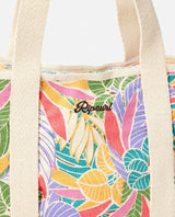 The Rip Curl Mixed Canvas 31L Tote Bag in Dark Chocolate