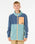 The Rip Curl Boys Boys Raw Energy Block Zip Fleece Jacket in Blue Lagoon