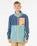 The Rip Curl Boys Boys Raw Energy Block Zip Fleece Jacket in Blue Lagoon