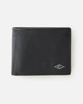 The Rip Curl Mens Diamond RFID 2 in 1 Wallet in Black