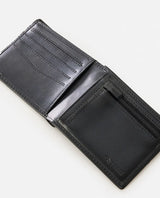 The Rip Curl Mens Diamond RFID 2 in 1 Wallet in Black