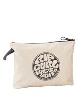 The Rip Curl Surf Series Wash Bag in Off White & Black