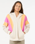 The Rip Curl Girls Girls Olalla Hoodie in Oatmeal Marle