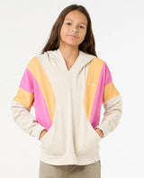 The Rip Curl Girls Girls Olalla Hoodie in Oatmeal Marle