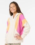 The Rip Curl Girls Girls Olalla Hoodie in Oatmeal Marle