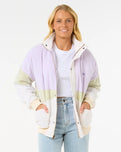 The Rip Curl Womens Cala Vadella Jacket in Off White