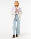 The Rip Curl Womens Cala Vadella Jacket in Off White