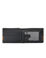 The Rip Curl Mens Diamond RFID Slim Wallet in Black