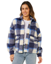 Cala Nights Check Jacket in Blue