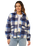 Cala Nights Check Jacket in Blue