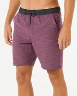 The Rip Curl Mens Boardwalk Jackson Volley Shorts in Deep Plum