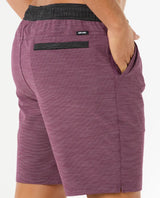 The Rip Curl Mens Boardwalk Jackson Volley Shorts in Deep Plum