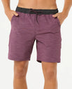 The Rip Curl Mens Boardwalk Jackson Volley Shorts in Deep Plum