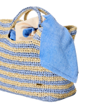 Classic Surf Paper 27L Beach Bag in Blue & Natural