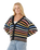 The Rip Curl Womens Pacific Rider Stripe Cardigan in Black