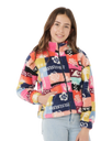 The Rip Curl Girls Girls Keepsakes Polar Fleece Jacket in Multicolour
