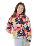 The Rip Curl Girls Girls Keepsakes Polar Fleece Jacket in Multicolour