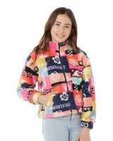 The Rip Curl Girls Girls Keepsakes Polar Fleece Jacket in Multicolour
