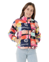 The Rip Curl Girls Girls Keepsakes Polar Fleece Jacket in Multicolour