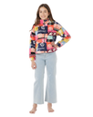 The Rip Curl Girls Girls Keepsakes Polar Fleece Jacket in Multicolour