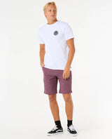 The Rip Curl Mens Boardwalk Jackson Walkshorts in Deep Plum