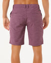 The Rip Curl Mens Boardwalk Jackson Walkshorts in Deep Plum