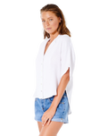 The Rip Curl Womens Premium Surf Shirt in White